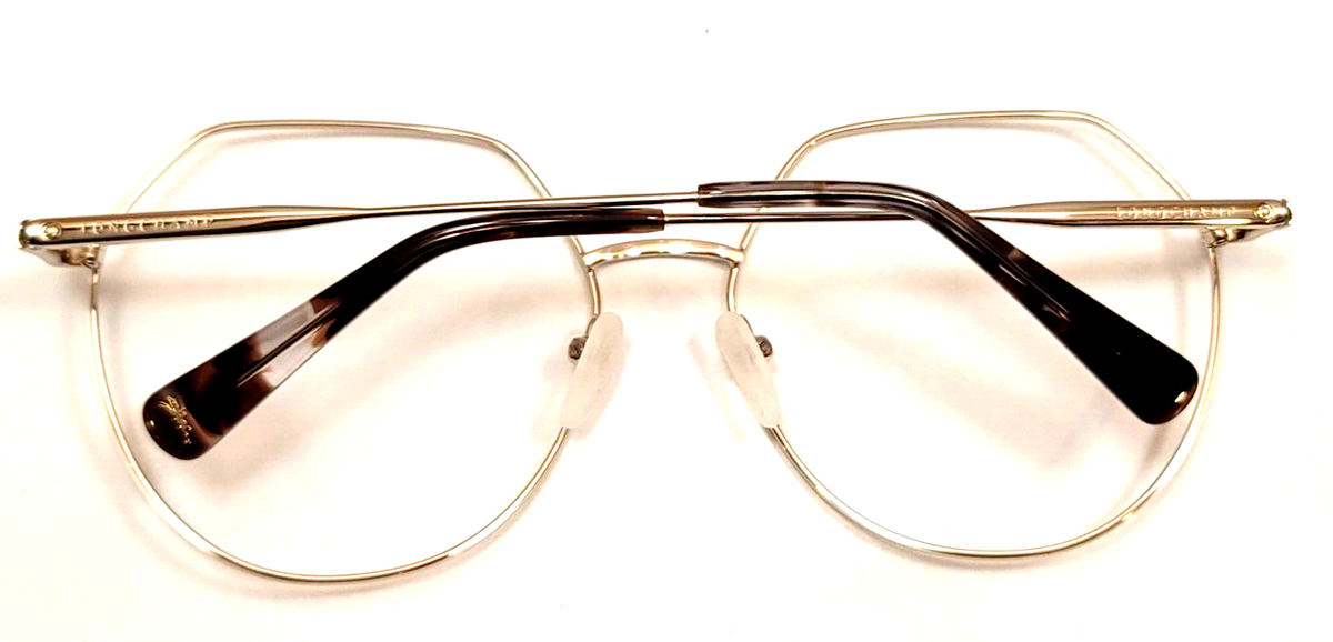 Longchamp Sunglasses LO154S 727 Gold Brown Geometric Round Wire Metal 60mm Case Longchamp Sunglasses Frames LO154S 727 Gold Round Full Rim  main image 4