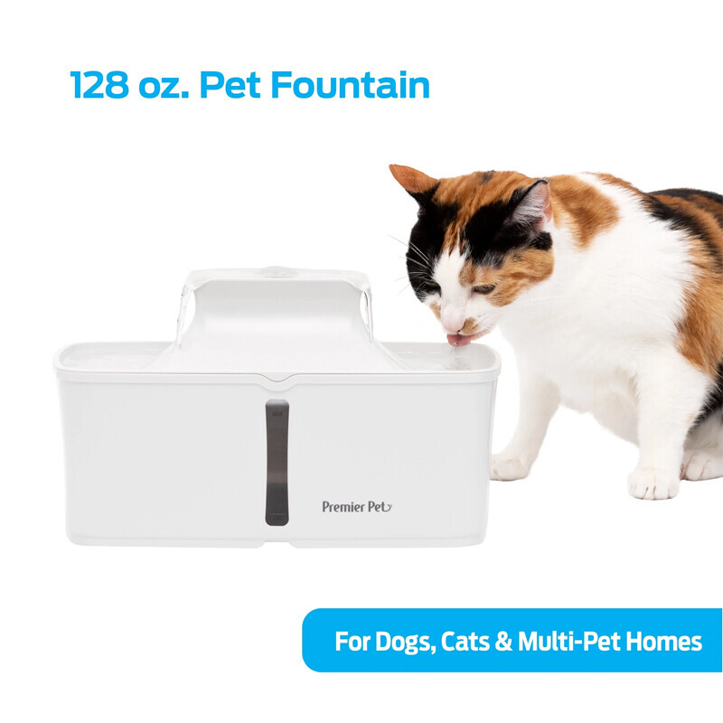 128 Oz Automatic Pet Fountain for Hydration Easy Clean Home Waterer