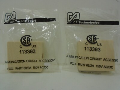 *NEW*(LOT OF 2) CP TECHNOLOGIES 113393 COMMUNICATION CIRCUIT ACCESSORY 68/2A