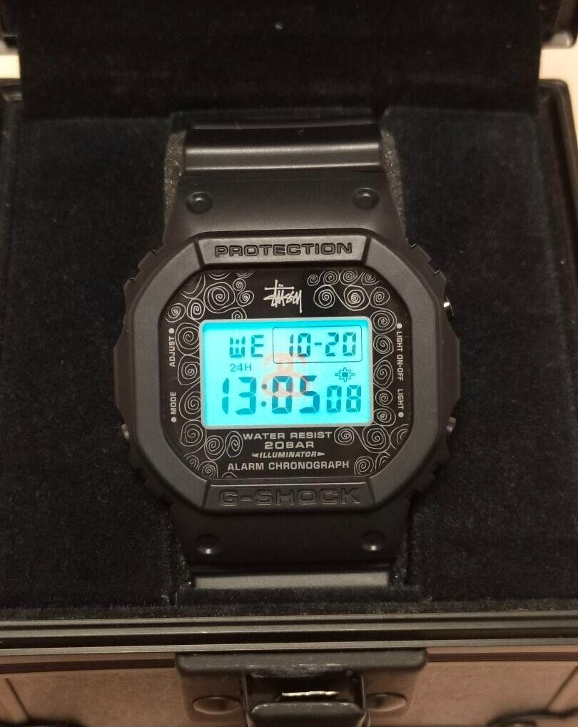 G-SHOCK × STUSSY Watch Collaboration LTD. DW-5000ST-1JR 25th ANNIVERSARY  CASIO