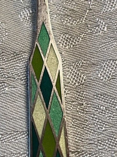 Georg Jensen Sterling Harlequin Cake Forks Set of 6 Mid-Century - Picture 7 of 8