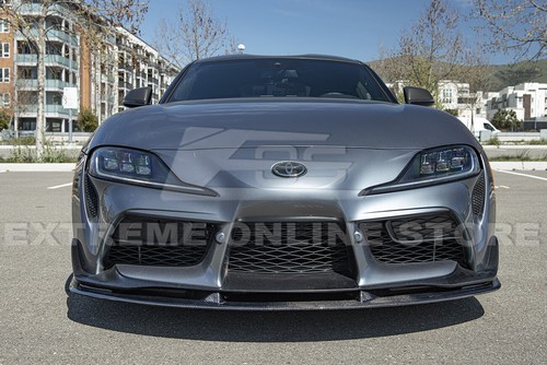 For 20-Up Toyota Supra A90 Artisan Spirit CARBON FIBER Front Bumper Lip Splitter - 第 2/12 張圖片