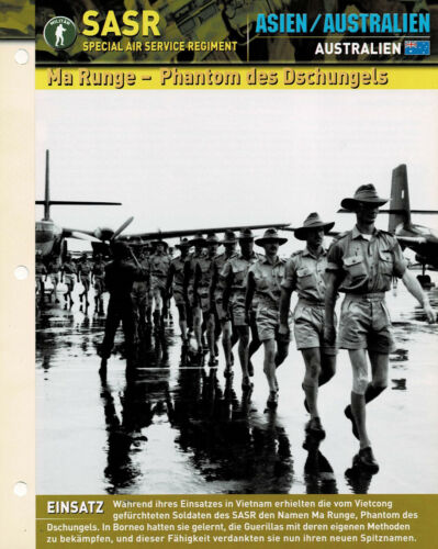 SASR - Special Air Service Regiment - Ma Runge-Phantom des Dschungel - Infokarte - Bild 1 von 3