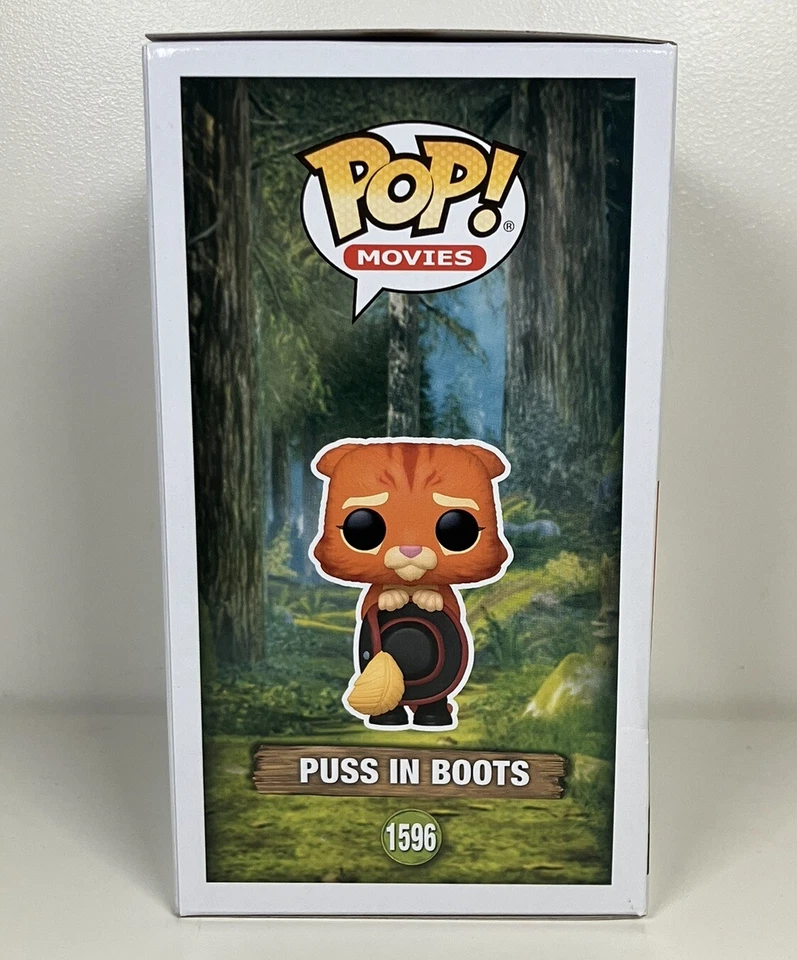 Dreamworks Shrek #1596 Puss in Boots Funko Pop! Movies VInyl Figure New P/P - image 3 of 4
