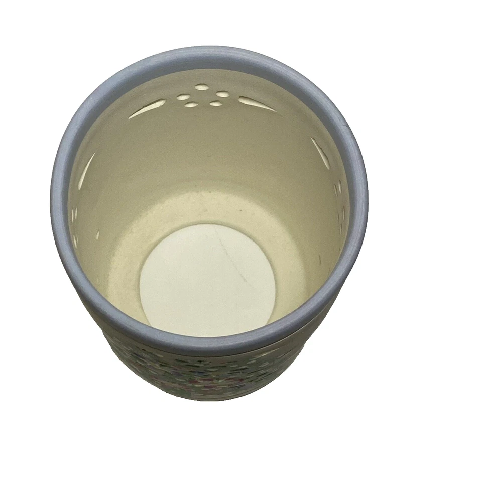 Candelabro Floral Huracán Pilar o Tealight H 5 1/2" W 3 1/2" Palomas de la Paz Foto 2 de 4