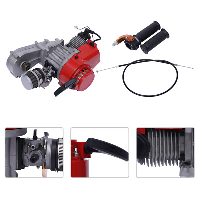 #ad Engine Motor Single Cylinder Air Force Cooling For 49cc 2 Stroke Pocket Bike Atv $50.72