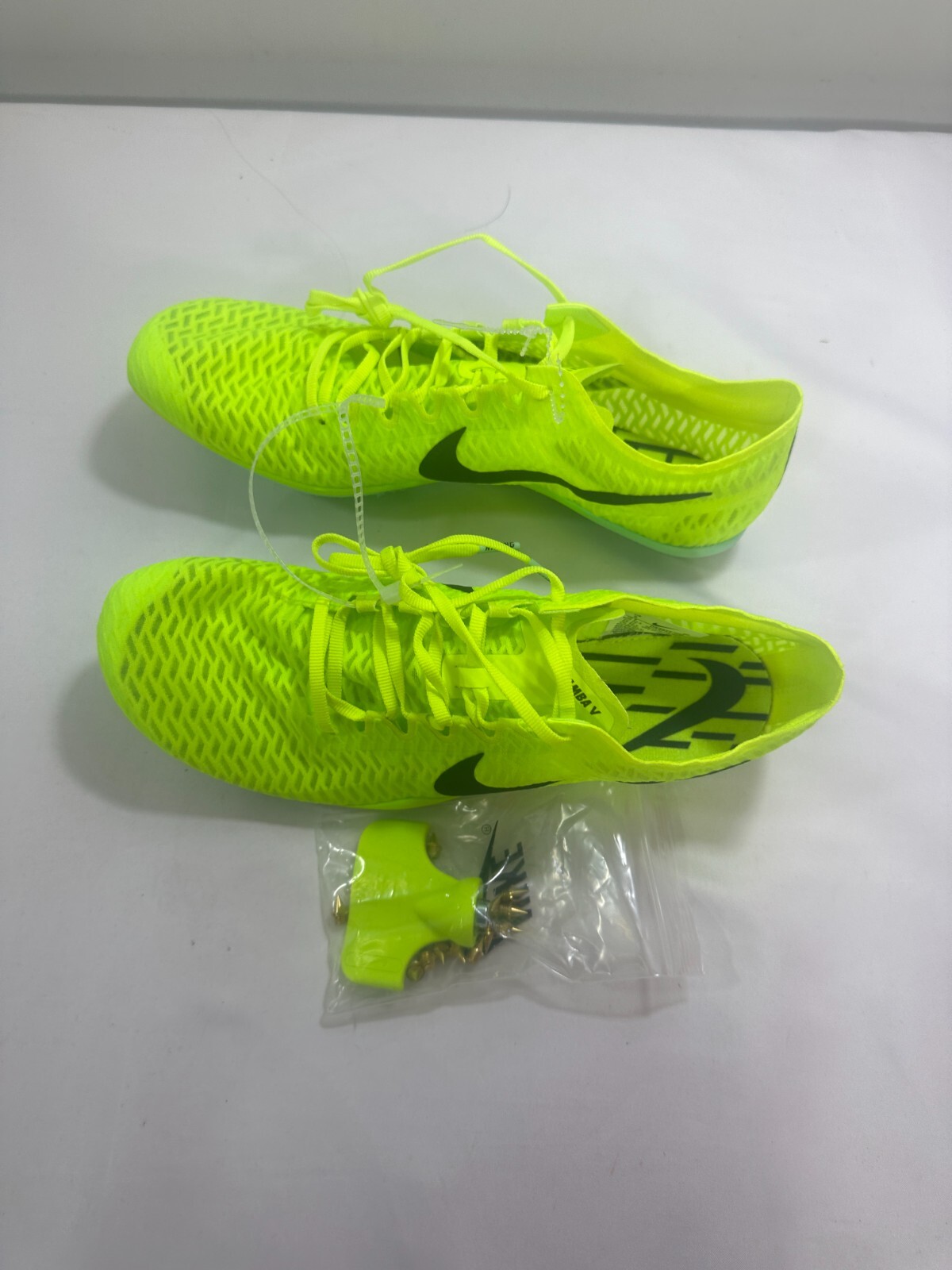Nike Zoom Mamba V Track Spikes Mens Size 10 Volt Green Black DR9945700