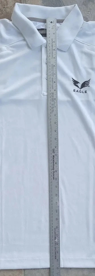 BLACKHAWK Men's XL White Short Sleeve Range Polo 3 Button Closure NWOT #PO01 - Image 2 of 4