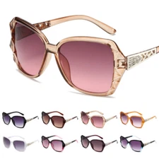 Retro Oversized Sunglasses Women Large Square Sunglasses Trendy Ladies Shades