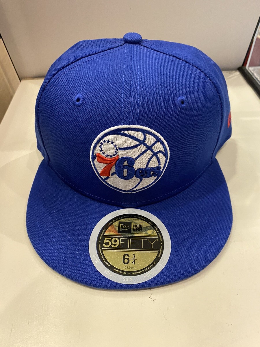 Size 6 3/4 Philadelphia 76ers New Era 59FIFTY NBA Fitted Hat