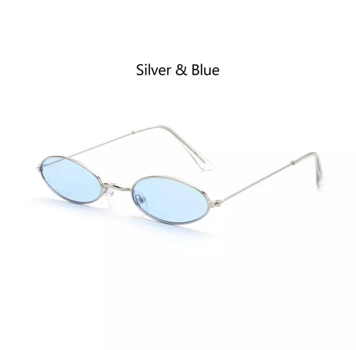 Fashion Retro Small Oval Sunglasses Vintage Shades Sun Glasses Men Women - Picture 11 of 20
