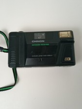 Vintage CHINON 35 FX-M Motorized Focus Free 1:45 f 35mm DX Camera READ INFO