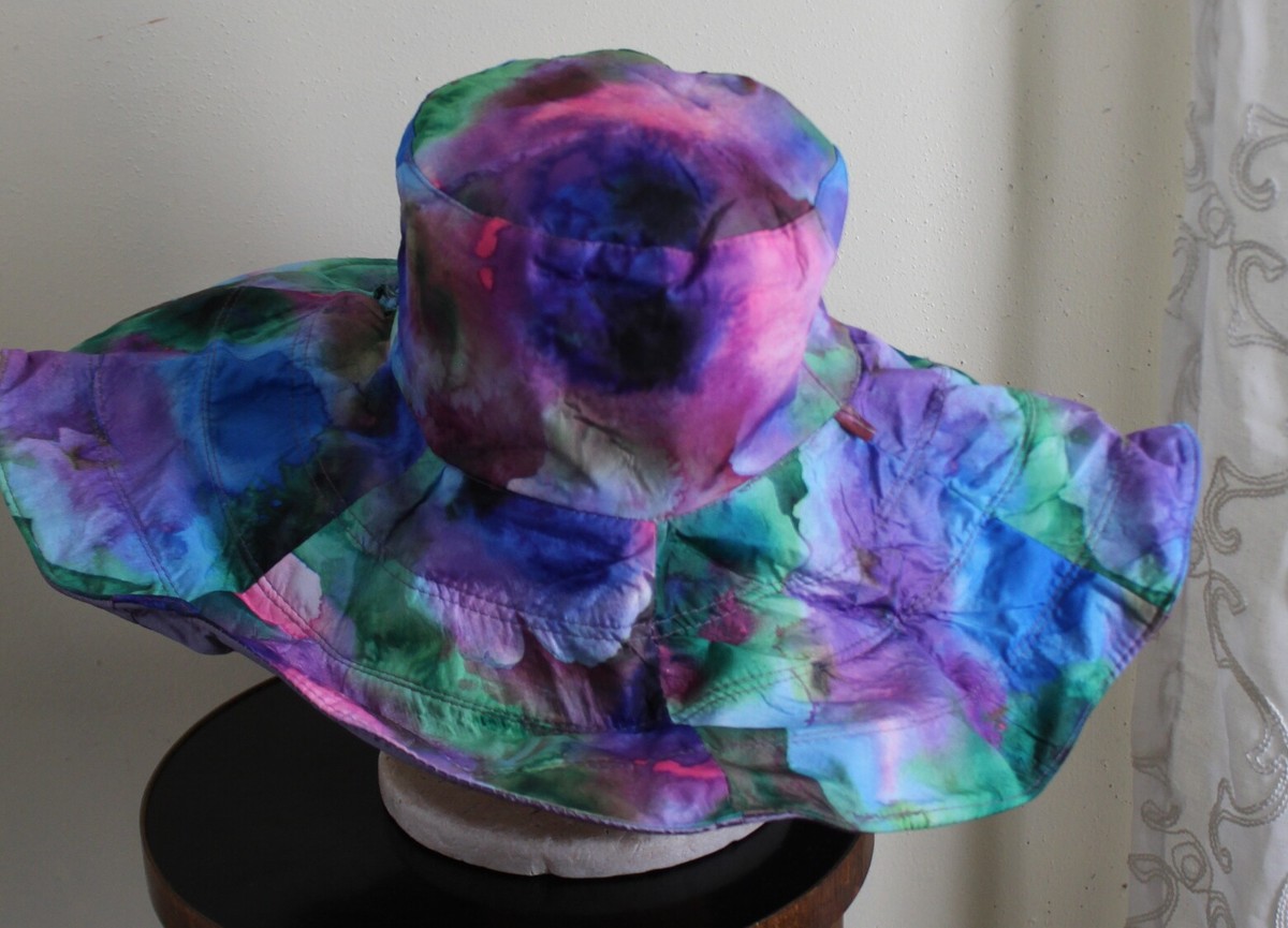ARTISAN Handcrafted Felt Wool Hat Cap Swirl Pattern Lagenlook Artsy Fiber Lilac Wool Felt Capeline - Purple Millinery Hat Supply & HandMade  main image 3