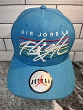 Michael Jordan Air Jordan Flight Hat Jumpman Teal & Rainbow Snap Back