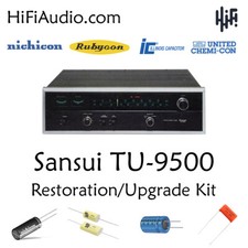 Sansui TU-9500 sintonizzatore ricostruzione restauro recap service kit riparazione condensatore