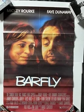 Barfly - Theatrical Movie Poster 27x40 1-sided Bukowski Rourke Dunaway 1987
