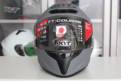 KYT TT Course Matt Grey Color Motorcycle Helmet size XL | eBay