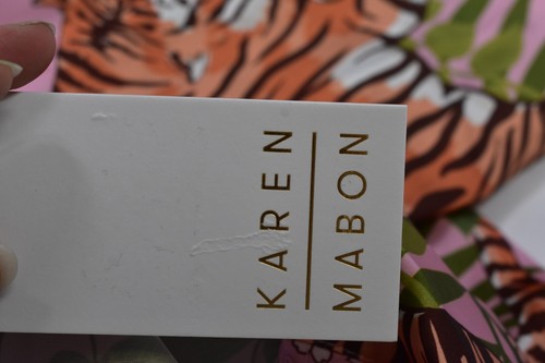 Karen Mabon Anthropologie Silk Tiger Blossom Sleep Pajama 2 Piece Set Womens 5XL - Picture 15 of 16