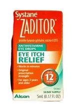 SYSTANE ZADITOR EYE DROPS EYE ITCH RELIEF 5ML exp 08/2026 
