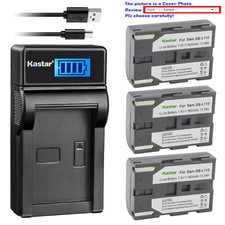 Kastar Battery LCD USB Charger for Samsung SB-L110 VP-D23 VP-D230 Camcorder