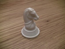 Chess Game Replacement Parts Plastic Hollow-White Knight