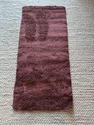 Buddy Waschbarer Teppich Shaggy Schnelltrocknend Pflegeleicht Teppich 67x150cm Ochsenblut Läufer