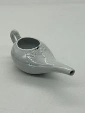 Vintage White Porcelain Invalid Feeder Medicine Cup Porcelain Baby Feeder