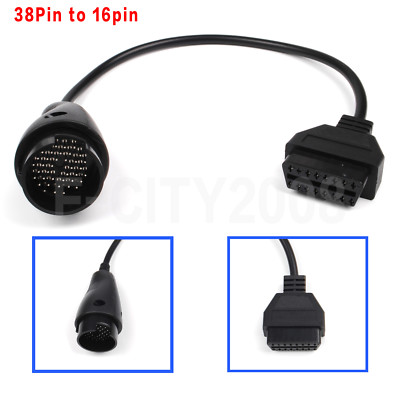 38 Pin to 16 Pin OBDII OBD2 Adapter Connector Scanner Cable For Mercedes Benz