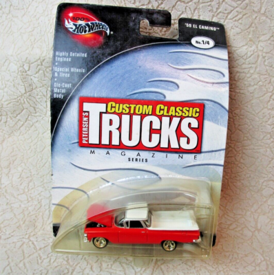 2002 Hot Wheels '59 El Camino Custom Classic Trucks 1/4 in Set Red