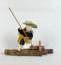 Antique NINGYO Japanese Doll Man Figure Japan with Box WWII era