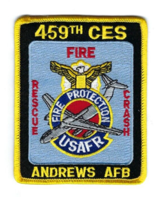 459th CES Andrews Air Force Base Fire Protection Crash Rescue MD Maryland patch