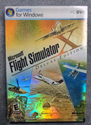 Microsoft Flight Simulator X Deluxe Edition (PC DVD, 2006) Windows, Complete