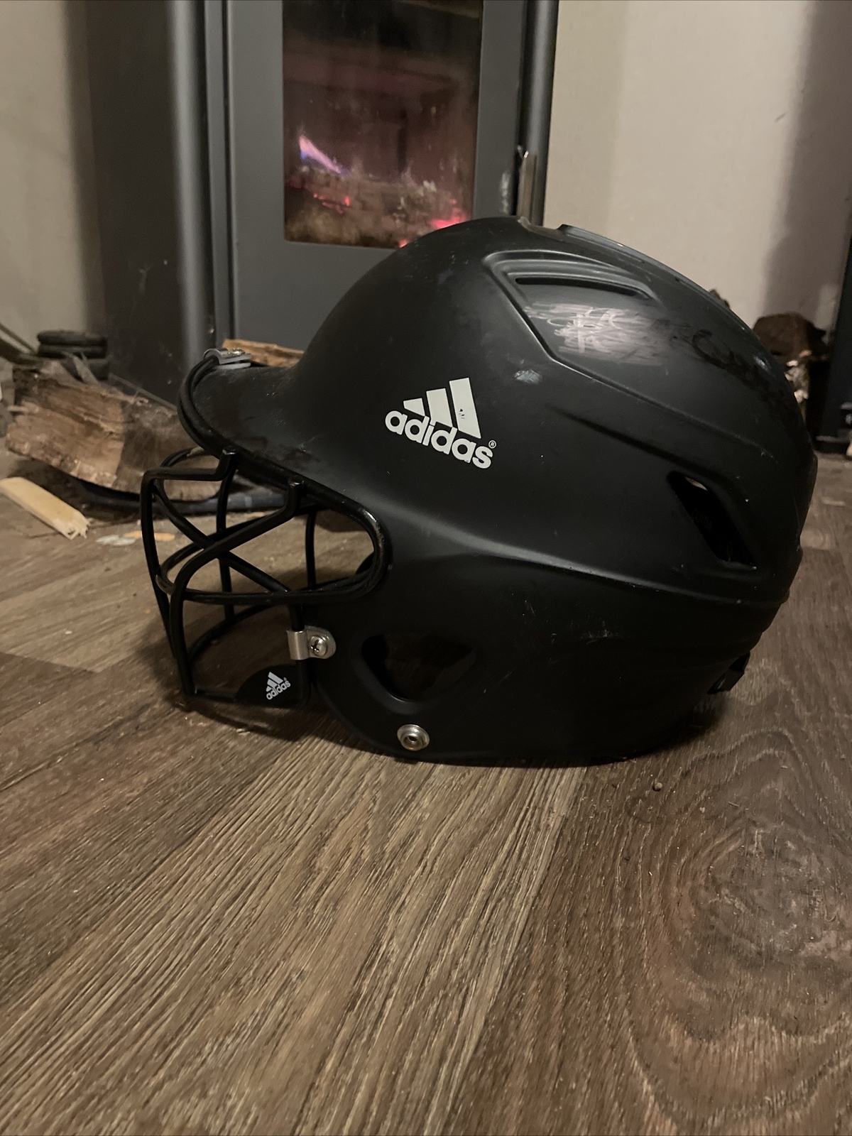 adidas BTE00302 Incite Matte Blue Batting Helmet Cage Climacool 6 3/8 7