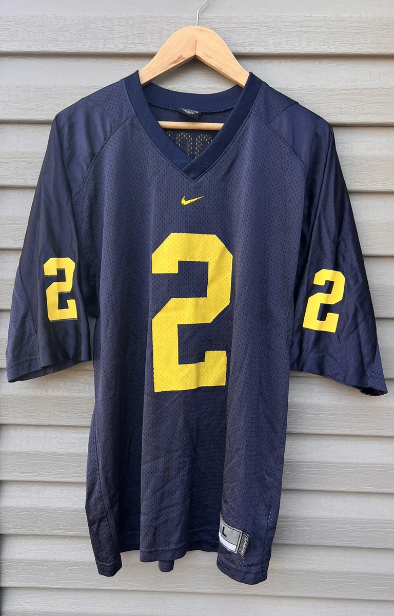 Vintage Nike CHARLES WOODSON 2 Michigan Wolverines Jersey Large