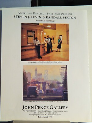 STEVEN J LEVIN / RANDALL SEXTON  ART PIECES ORIG VTG 2005-2 ADVERTISEMENT,