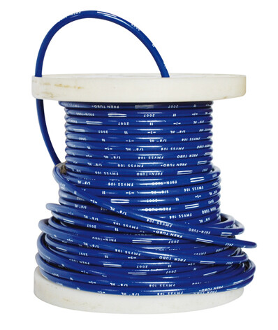 Tuyau de frein bleu gaine de 1m sectionnée pour système de commande
