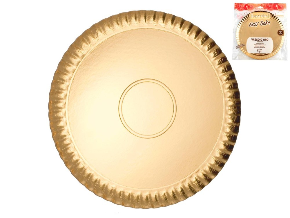 Guardini Gold Cardboard Tray 31 Cm 3 Pcs