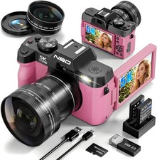 Digital Cameras 5K 48MP 16X Autofocus Camcorder with WiFi 32GB TF for Vlogging