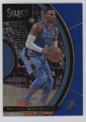 2017-18 Panini Select Concourse Blue Prizm 101/299 Russell Westbrook #22 h8k