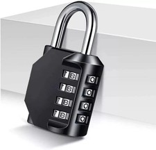 4 Digit Combination Padlock Heavy Duty Outdoor Lock Gym Travel Luggage Locker