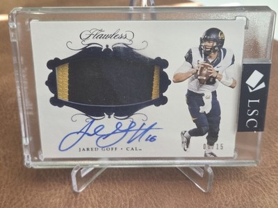 2018 Panini Flawless Collegiate Jared Goff 01/15 Cal Auto Sick Patch