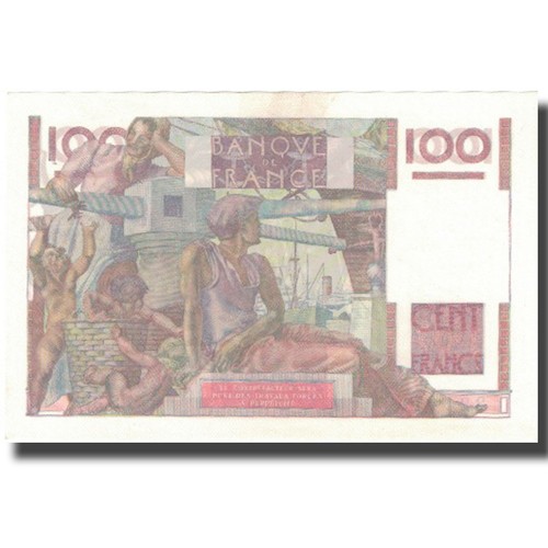[#579100] Frankrijk, 100 Francs, Jeune Paysan, 1950, 1950-08-24, SPL, Fayette:28 - Afbeelding 2 van 2