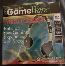 Andrea Net Set NC50 PC Headset Anti-Noise Microphone Technology New Sealed Box