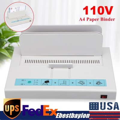 110V Perfect Binding Machine Universal Electric Book Automatic Binder USA