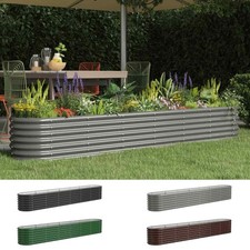Garden Planter Steel Planter Box Flower Pot Raised Bed Powder-Coated Steel