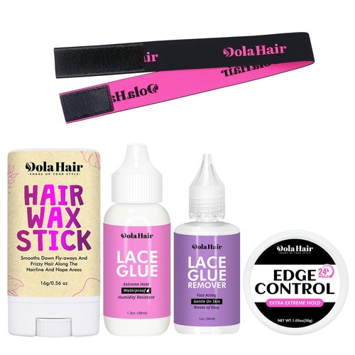 Lace Wig Glue Kit Lace Front Glue Kit for Wigs Waterproof Wig Glue Strong Hol...