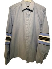 Givenchy L/S Men s Blue Twill Plaquet Shirt. Slim Cut. Size 41. Excellent Cond
