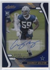 2021 Absolute Rookies Spectrum Blue Signatures 33/50 Chauncey Golston Auto 0s9t
