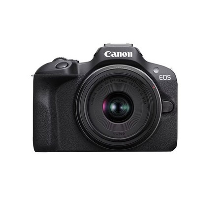 Canon EOS R100 Mirrorless Camera w/ RF-S 18-45mm Lens 24.1MP Black