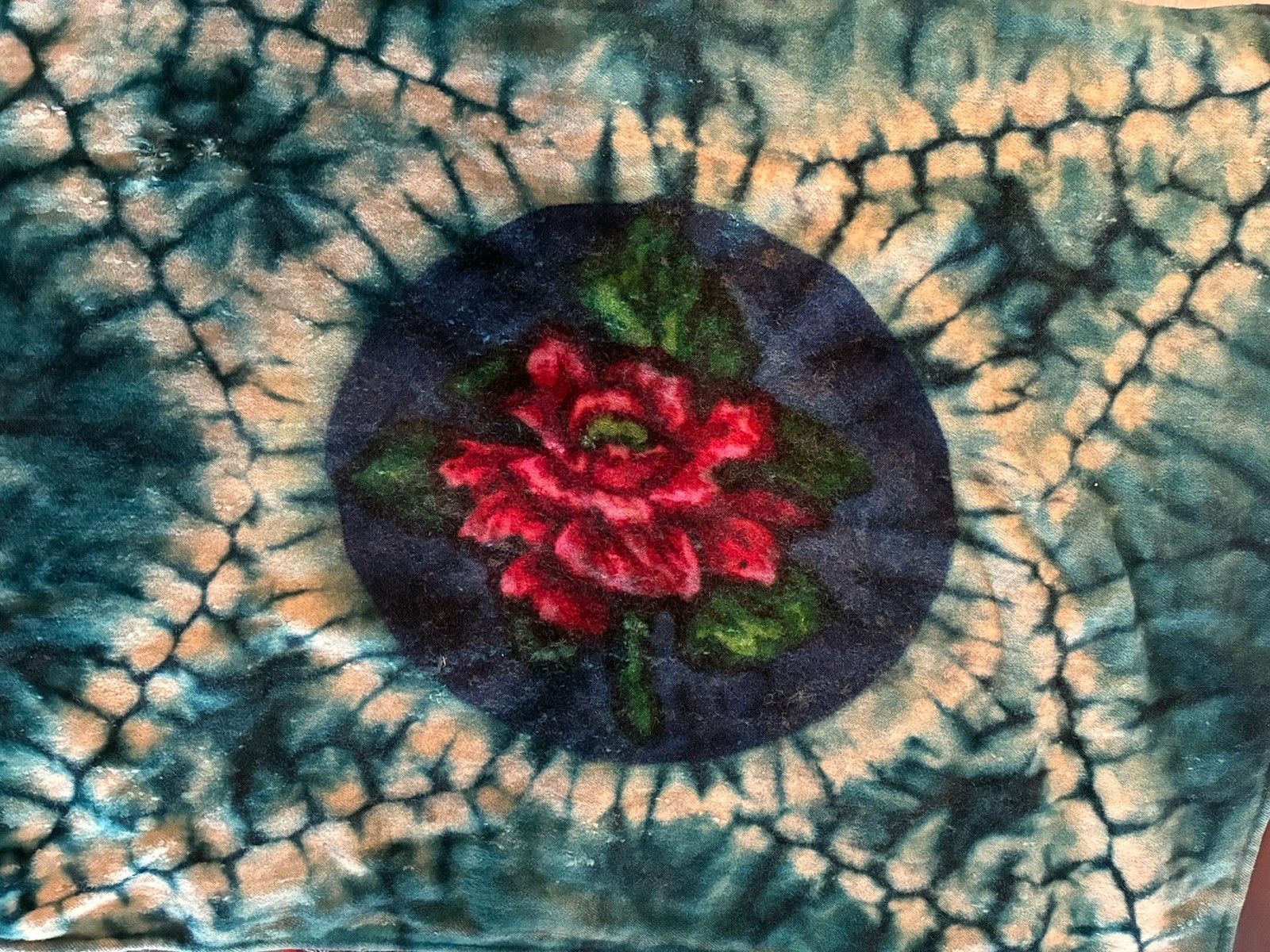 Stroock Carriage Blanket Horse Hair Flower